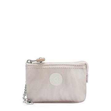 Kipling Creativity Mini Pouch Metallic Keychain Tassen Beige | NL 1112RV